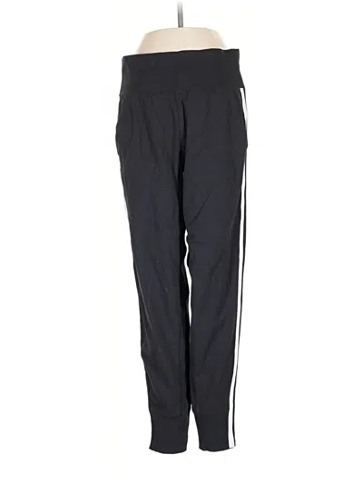 Pre-owned Athleta Track Pants In Black