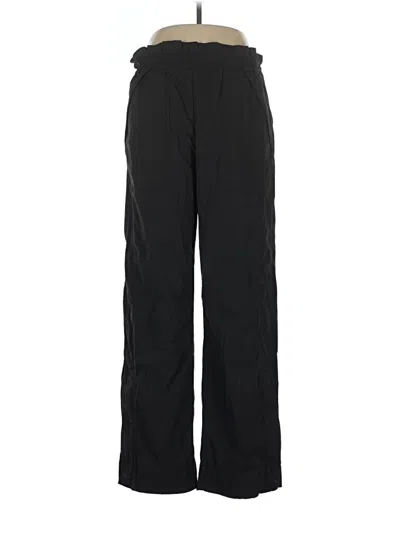 Pre-owned Athleta Track Pants In Black
