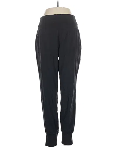 Pre-owned Athleta Track Pants In Black