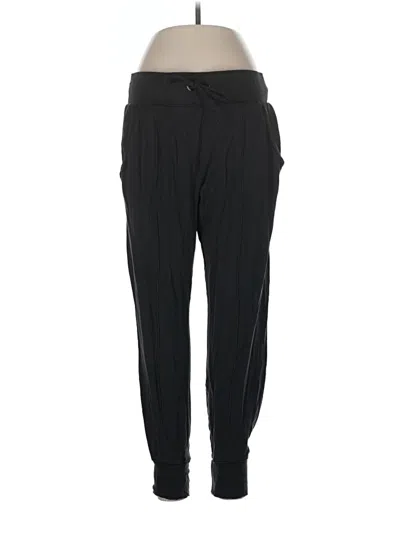 Pre-owned Athleta Track Pants In Black