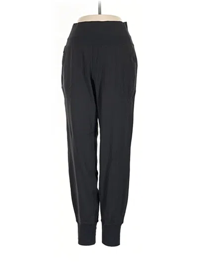 Pre-owned Athleta Track Pants In Black