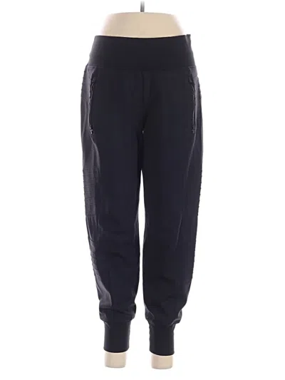 Pre-owned Athleta Track Pants In Black