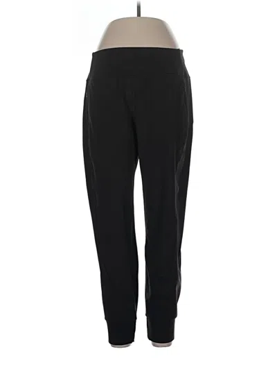 Pre-owned Athleta Track Pants In Black