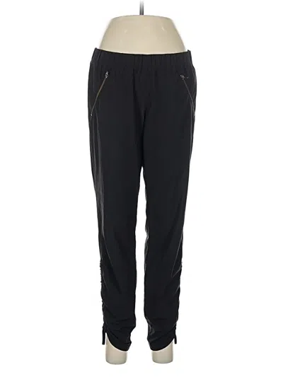 Pre-owned Athleta Track Pants In Black
