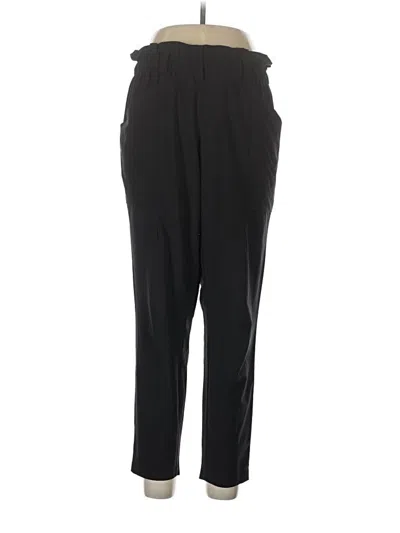 Pre-owned Athleta Track Pants In Black
