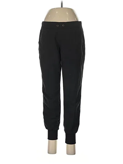 Pre-owned Athleta Track Pants In Black