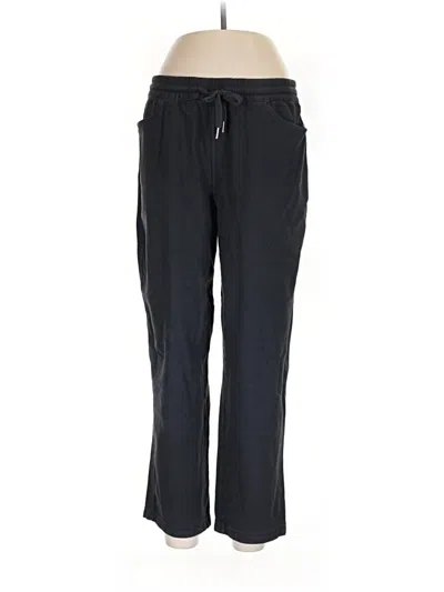 Pre-owned Athleta Track Pants In Black