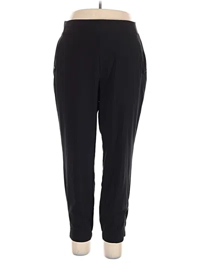 Pre-owned Athleta Track Pants In Black