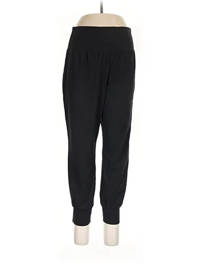 Pre-owned Athleta Track Pants In Black