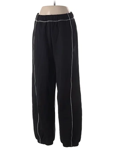 Pre-owned Athleta Track Pants In Black