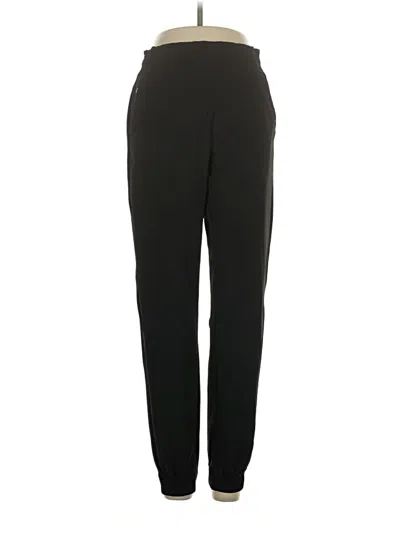 Pre-owned Athleta Track Pants In Black