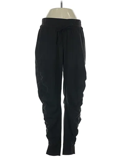 Pre-owned Athleta Track Pants In Black