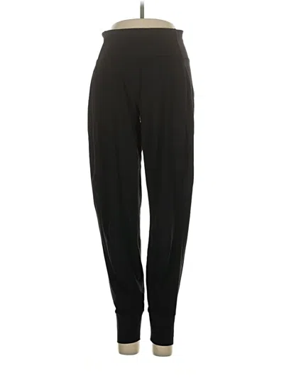 Pre-owned Athleta Track Pants In Black