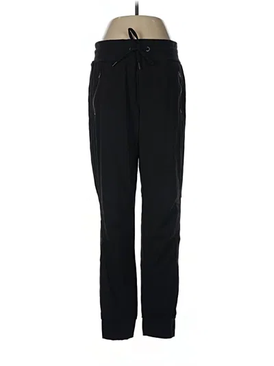 Pre-owned Athleta Track Pants In Black