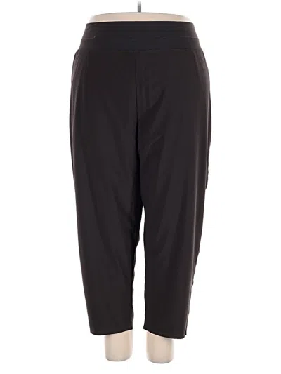 Pre-owned Athleta Track Pants In Black