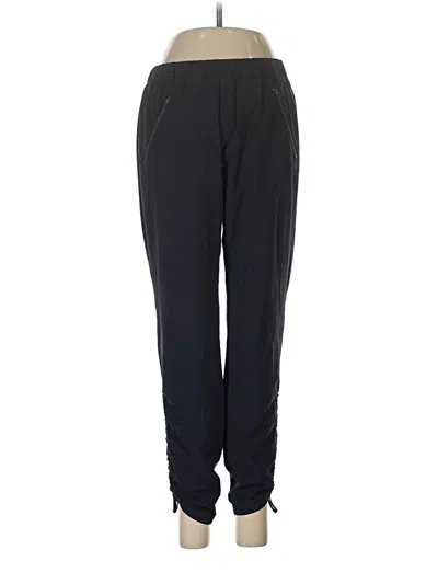Pre-owned Athleta Track Pants In Black