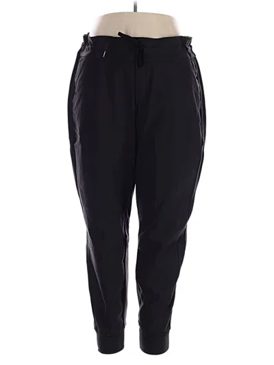 Pre-owned Athleta Track Pants In Black