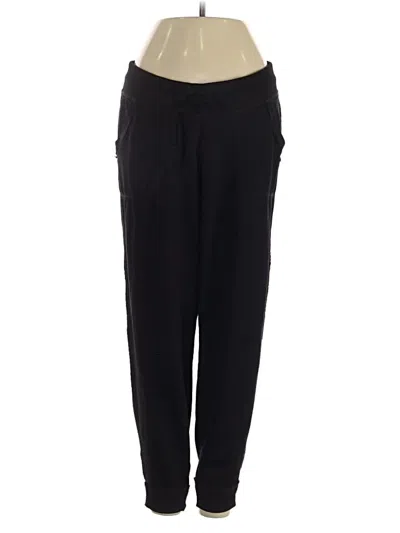 Pre-owned Athleta Track Pants In Black