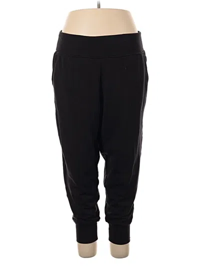 Pre-owned Athleta Track Pants In Black