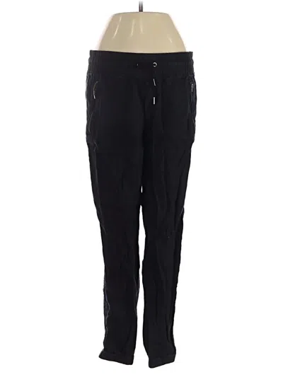 Pre-owned Athleta Track Pants In Black