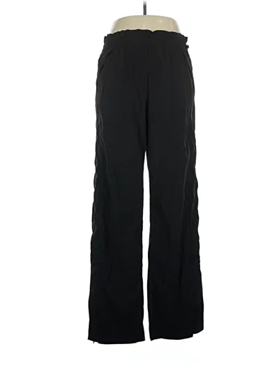 Pre-owned Athleta Track Pants In Black