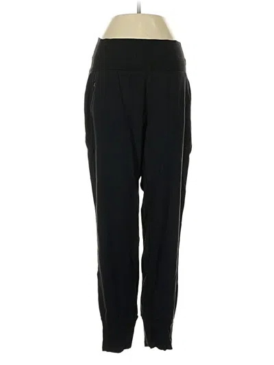 Pre-owned Athleta Track Pants In Black