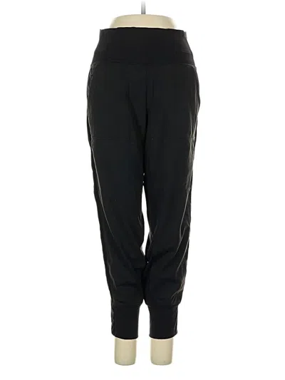 Pre-owned Athleta Track Pants In Black
