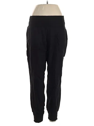 Pre-owned Athleta Track Pants In Black