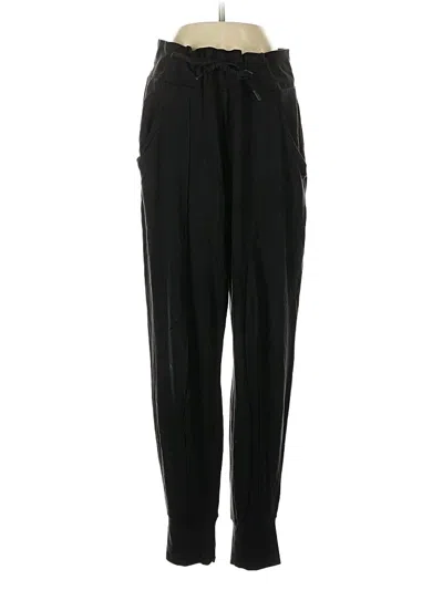 Pre-owned Athleta Track Pants In Black
