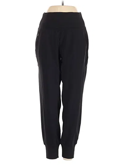 Pre-owned Athleta Track Pants In Black