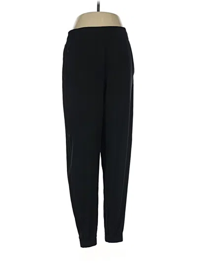 Pre-owned Athleta Track Pants In Black