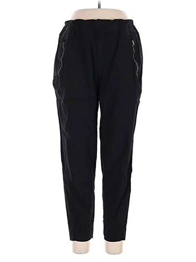 Pre-owned Athleta Track Pants In Black