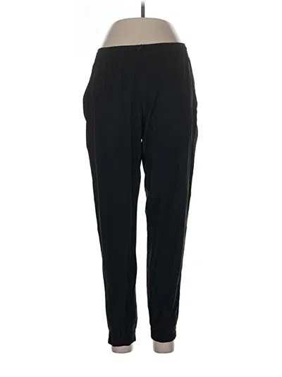 Pre-owned Athleta Track Pants In Black
