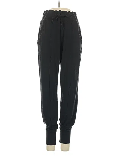 Pre-owned Athleta Track Pants In Black