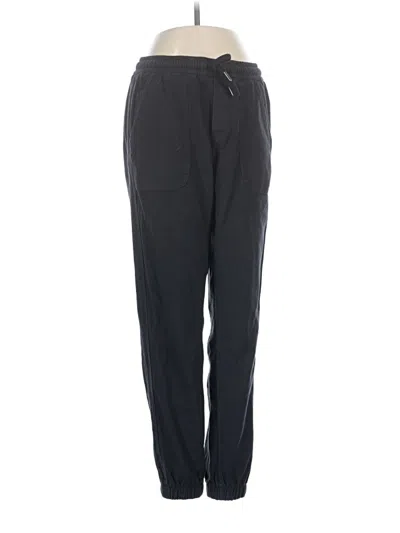Pre-owned Athleta Track Pants In Black