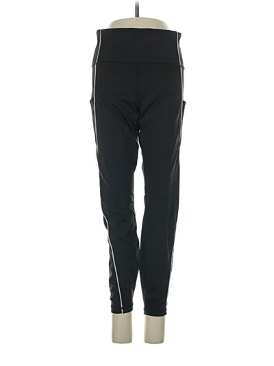 Pre-owned Athleta Track Pants In Black