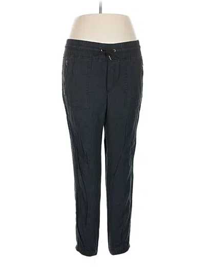 Pre-owned Athleta Track Pants In Black