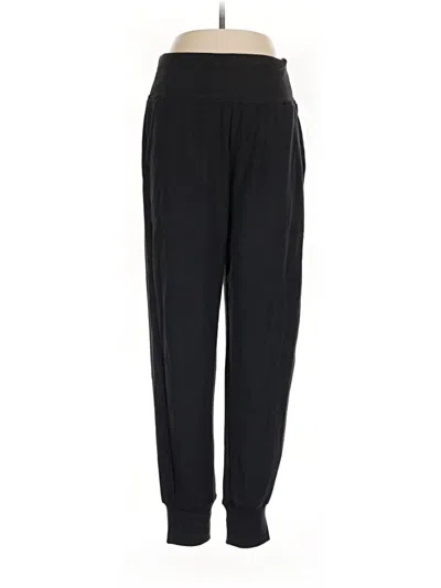 Pre-owned Athleta Track Pants In Black