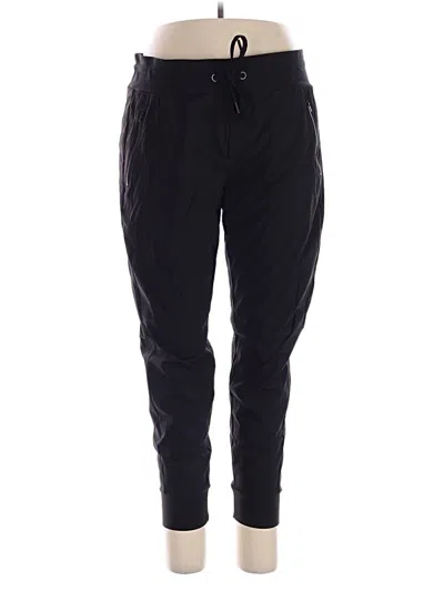 Pre-owned Athleta Track Pants In Black