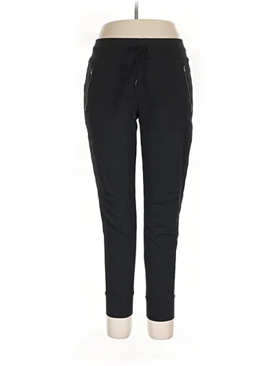 Pre-owned Athleta Track Pants In Black