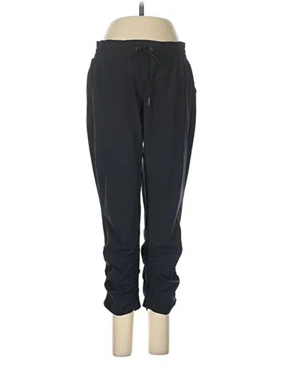 Pre-owned Athleta Track Pants In Black