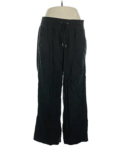 Pre-owned Athleta Track Pants In Black