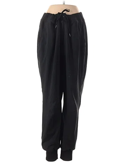 Pre-owned Athleta Track Pants In Black