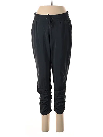 Pre-owned Athleta Track Pants In Black