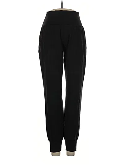 Pre-owned Athleta Track Pants In Black