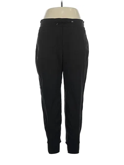 Pre-owned Athleta Track Pants In Black