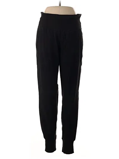 Pre-owned Athleta Track Pants In Black
