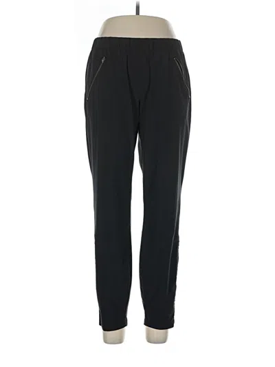 Pre-owned Athleta Track Pants In Black