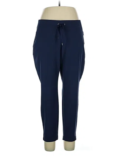 Pre-owned Athleta Track Pants In Blue