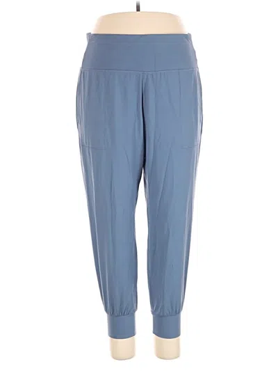 Pre-owned Athleta Track Pants In Blue